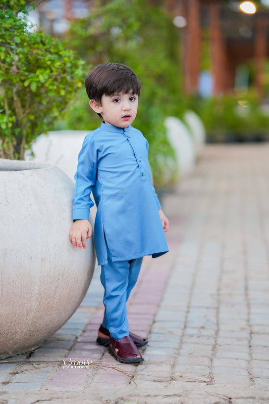 Baby blue kurta pajama