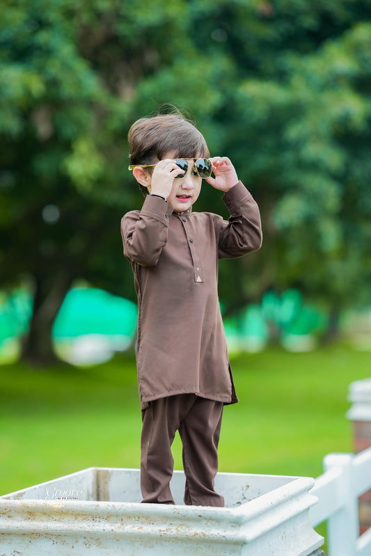 Brown kurta pajama