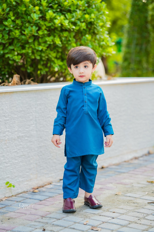 Turkish blue kurta pajama