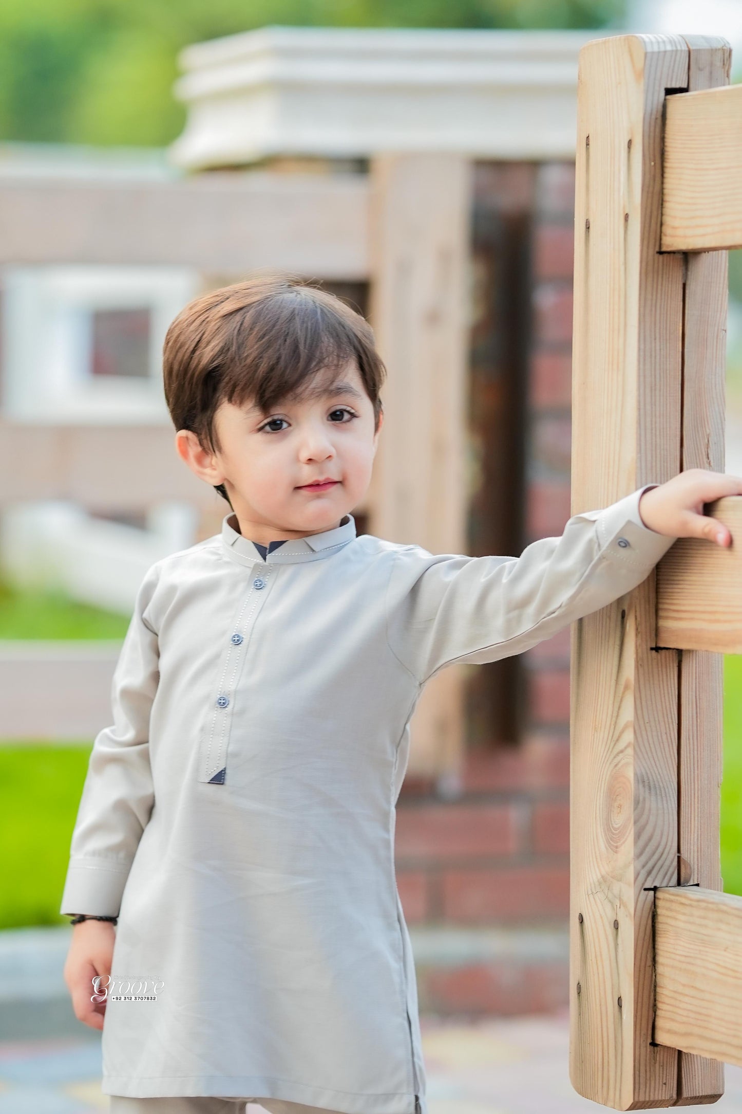 Light grey kurta pajama