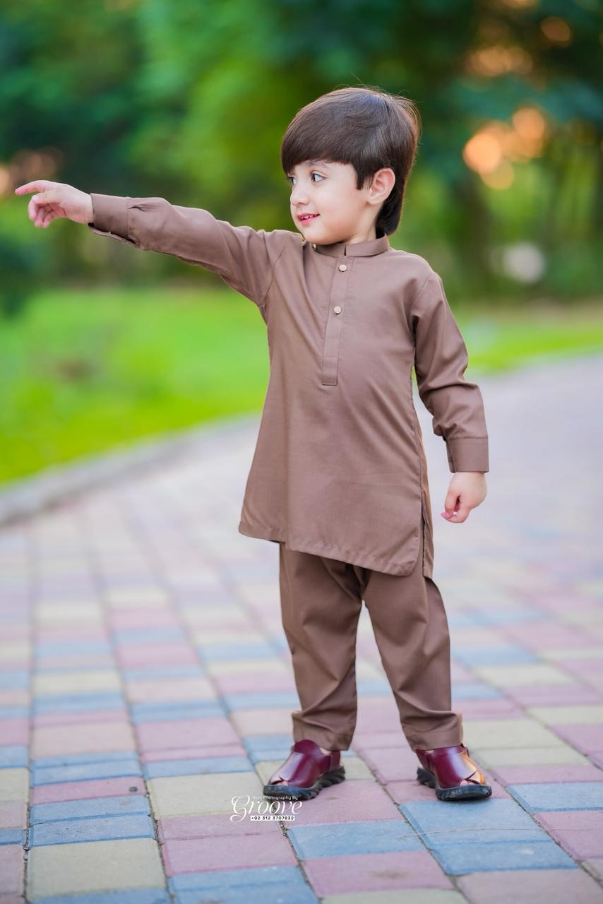 Light brown kurta pajama