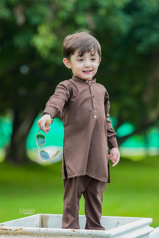 Brown kurta pajama