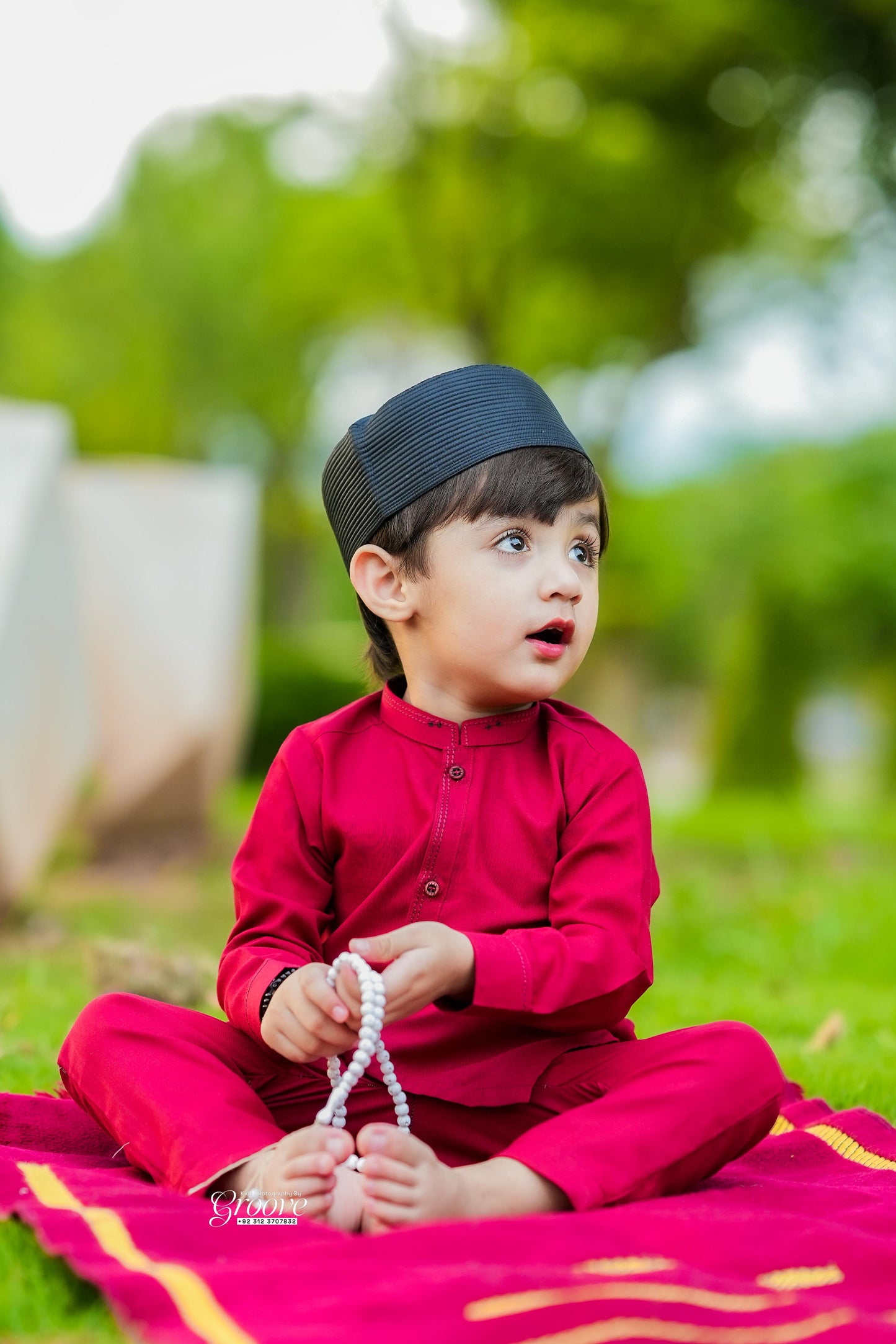 Reddish kurta pajama