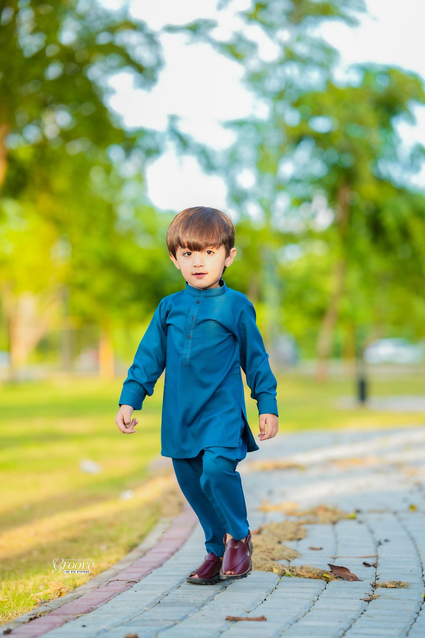Turkish blue kurta pajama