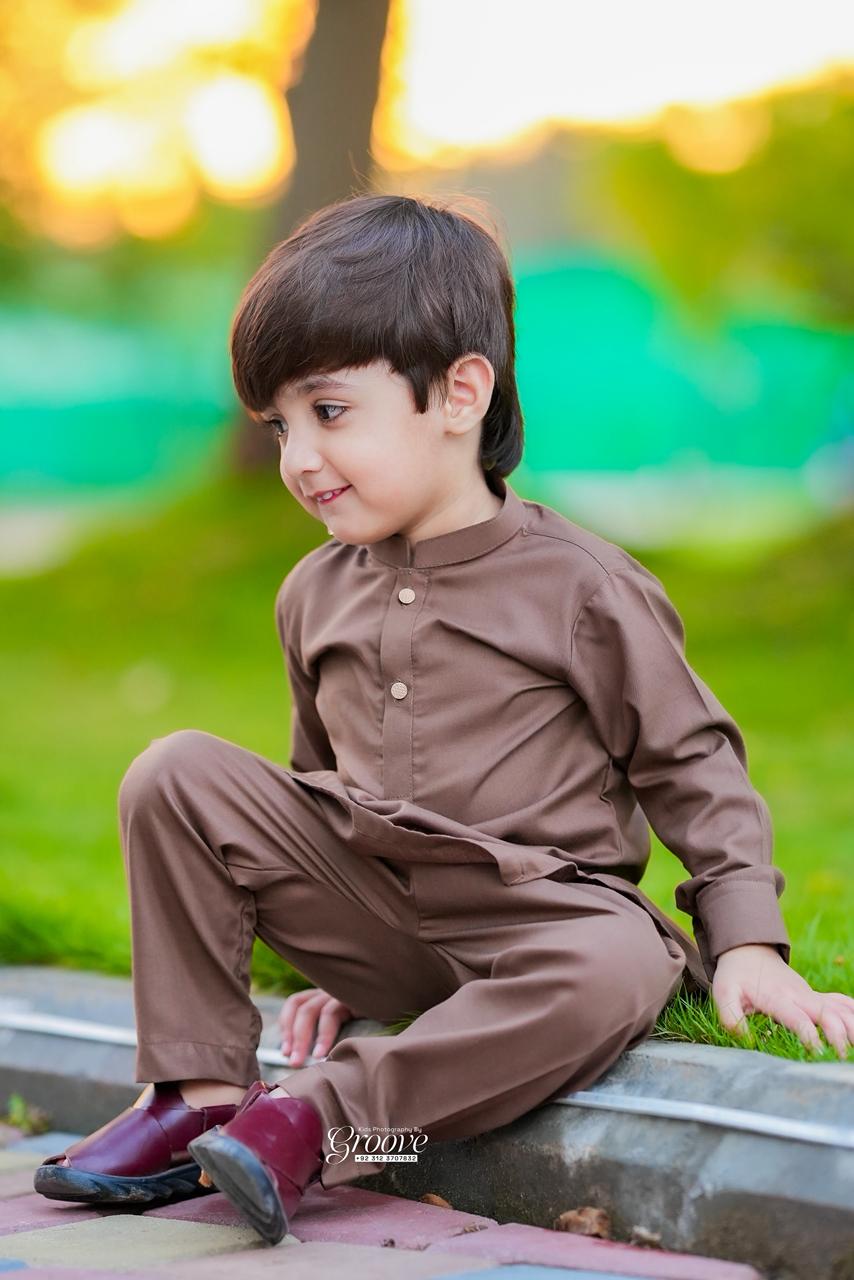 Light brown kurta pajama