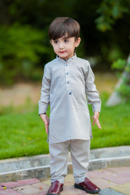 Light grey kurta pajama