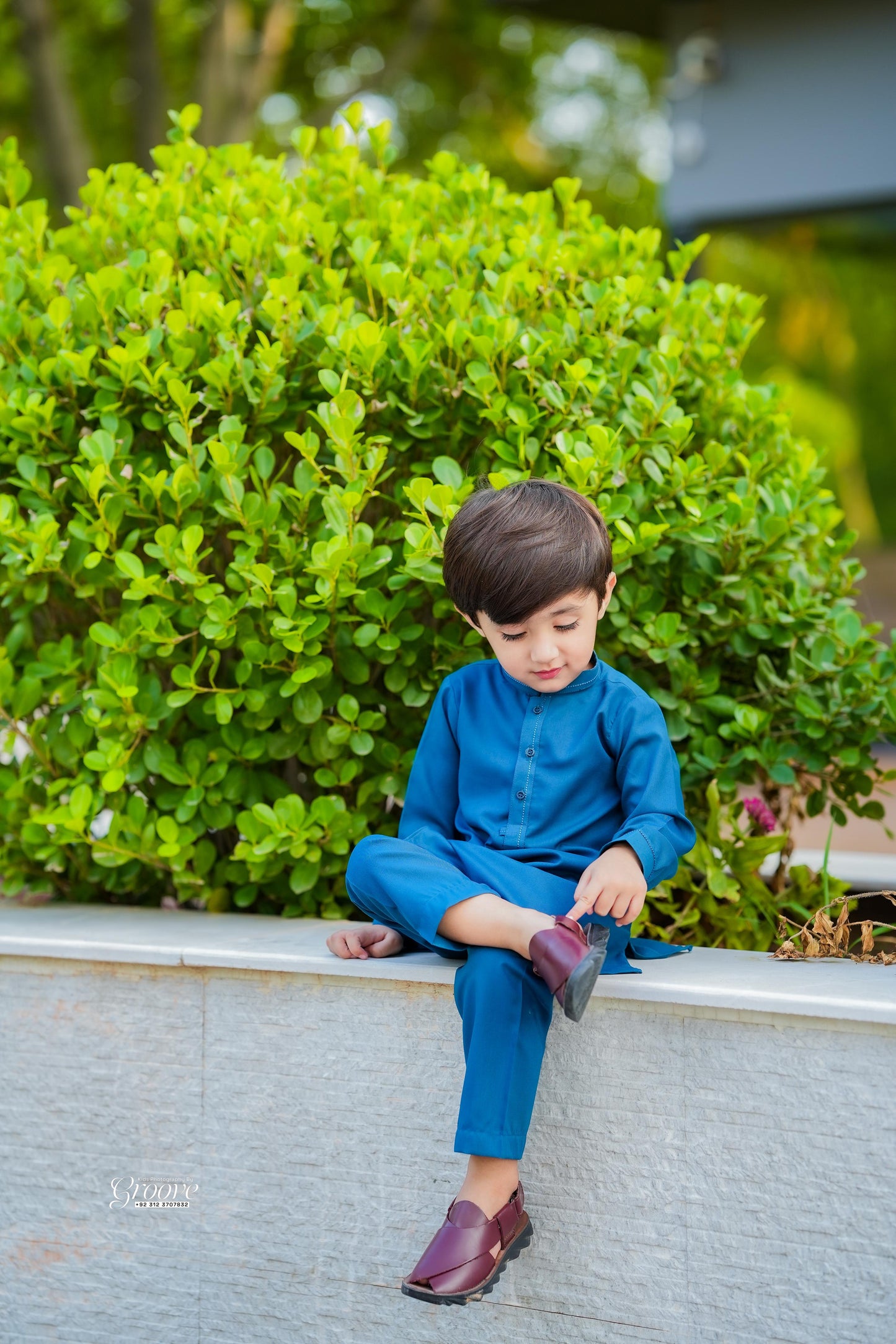 Turkish blue kurta pajama