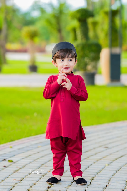 Reddish kurta pajama