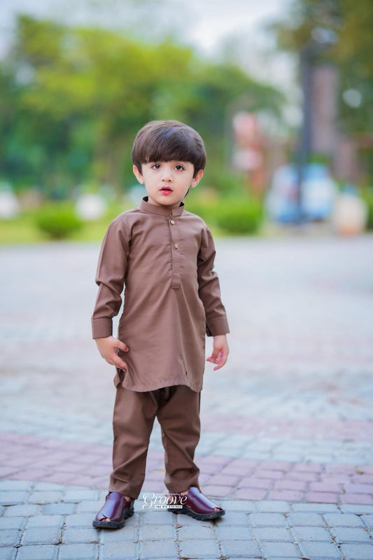 Light brown kurta pajama