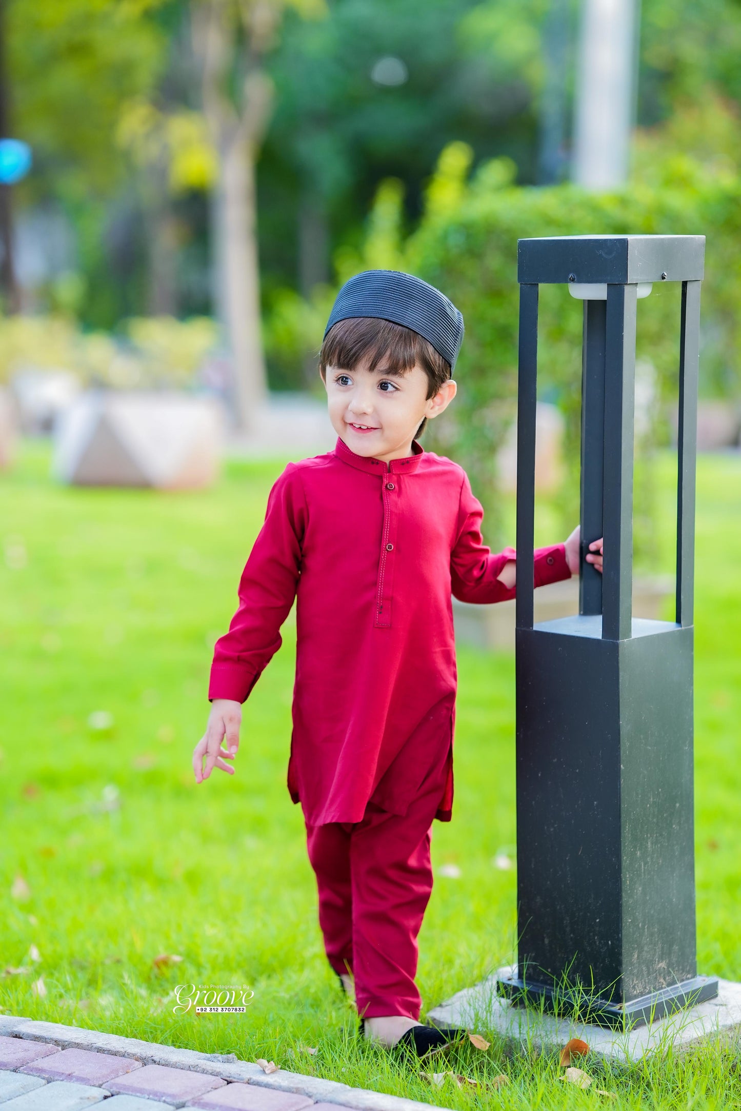 Reddish kurta pajama